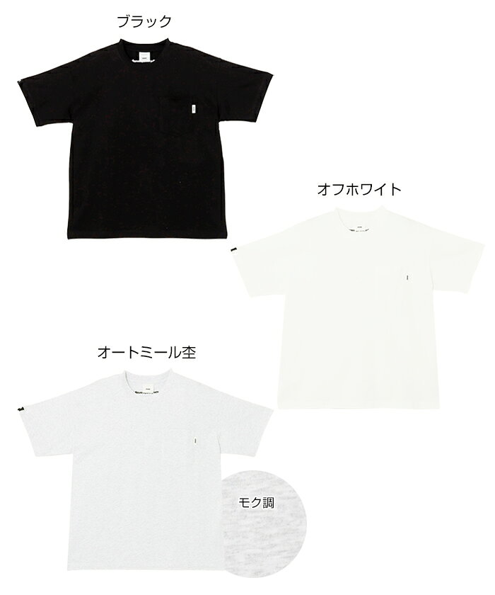 ANME アンメ バック ロゴ 刺繍 胸ポケット 無地 Tシャツ レディース メンズ 男女兼...