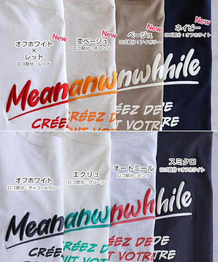 【メール便C】【一部予約】プリント ロゴ 刺繍入り 半袖 Tシャツ レディース トップス 半袖トップス カットソー ロゴTシャツ オーバーサイズ 体型カバー ゆったり 綿 コットン100％ 薄手 コーマ天竺 S M 真夏 春夏 春 夏 秋