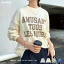 スウェット ロゴ プリント 袖ボリューム トップス レディース 長袖Tシャツ ロンT カットソー スウェットトップス スウェットカーディガン トレーナー チュニック オーバーサイズ 体型カバー ゆったり 楽ちん 裏毛 コットン カジュアル トレンド 春夏 秋冬 春 秋 冬