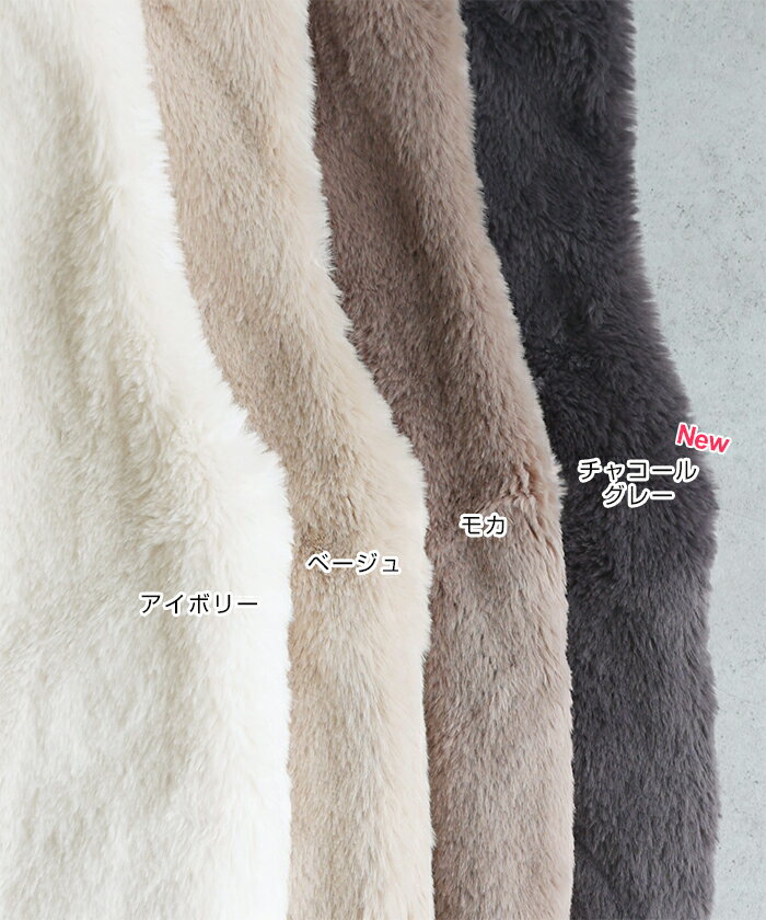 フーディ ファーベスト レディース ボアコート ファーコート ジレ ファー ベスト トップス アウター 羽織り パーカー 体型カバー ゆったり ミドル丈 ポケット フード フェイクファー 起毛 きれいめ オフィス カジュアル 秋服 冬服 あったか 暖か 防寒 秋冬 春 秋 冬 3