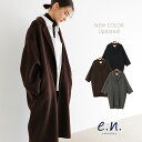 evernavy エバーネイビー リバー ロング コクーン コート レディース ウールコート リバーコート ロングコート アウター 羽織り ウール ダブルフェイス ポケット オケージョン セレモニー きれいめ オフィス カジュアル あったか 暖か 防寒 M MT 秋冬 春 秋 冬