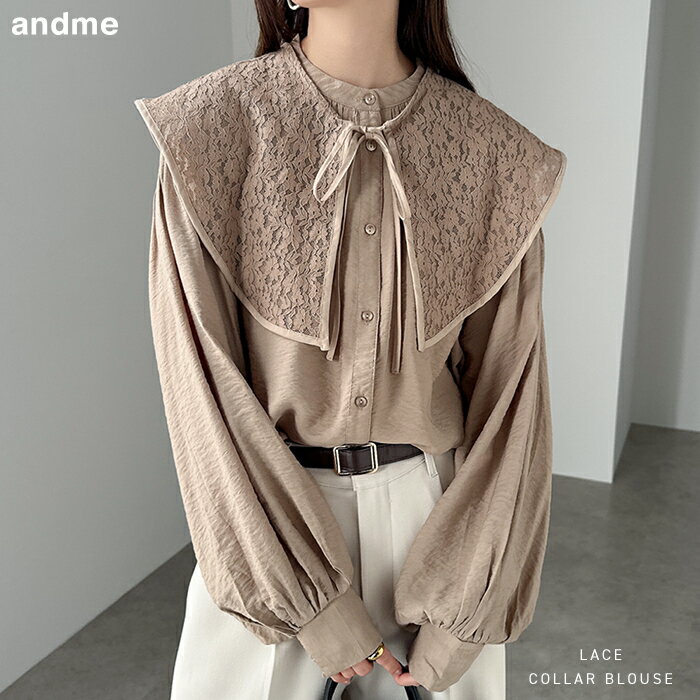 Lace Detachable Collar 2-Way Shirt Blouse Women's Tops Cardigan Elegant Drop Shoulder Voluminous Sleeves Figure-Flattering Ceremony Elegant Feminine Spring Summer Autumn Winter