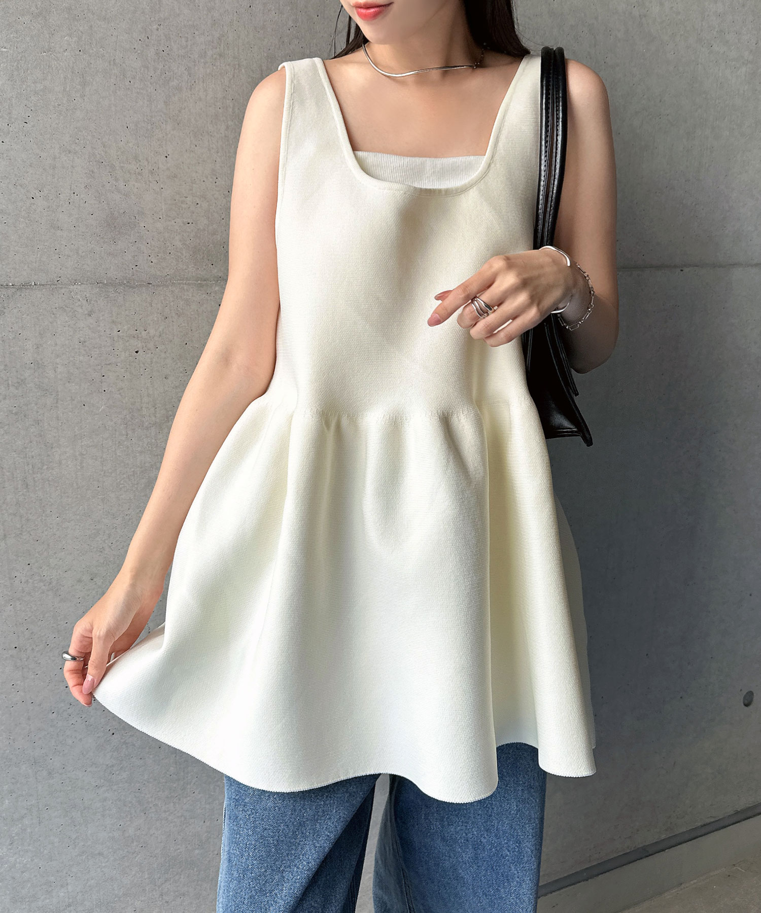 シーニュcygne ペプラムタンクトップスert ペプラム カットソー | ファッション通販サイト NUGU
