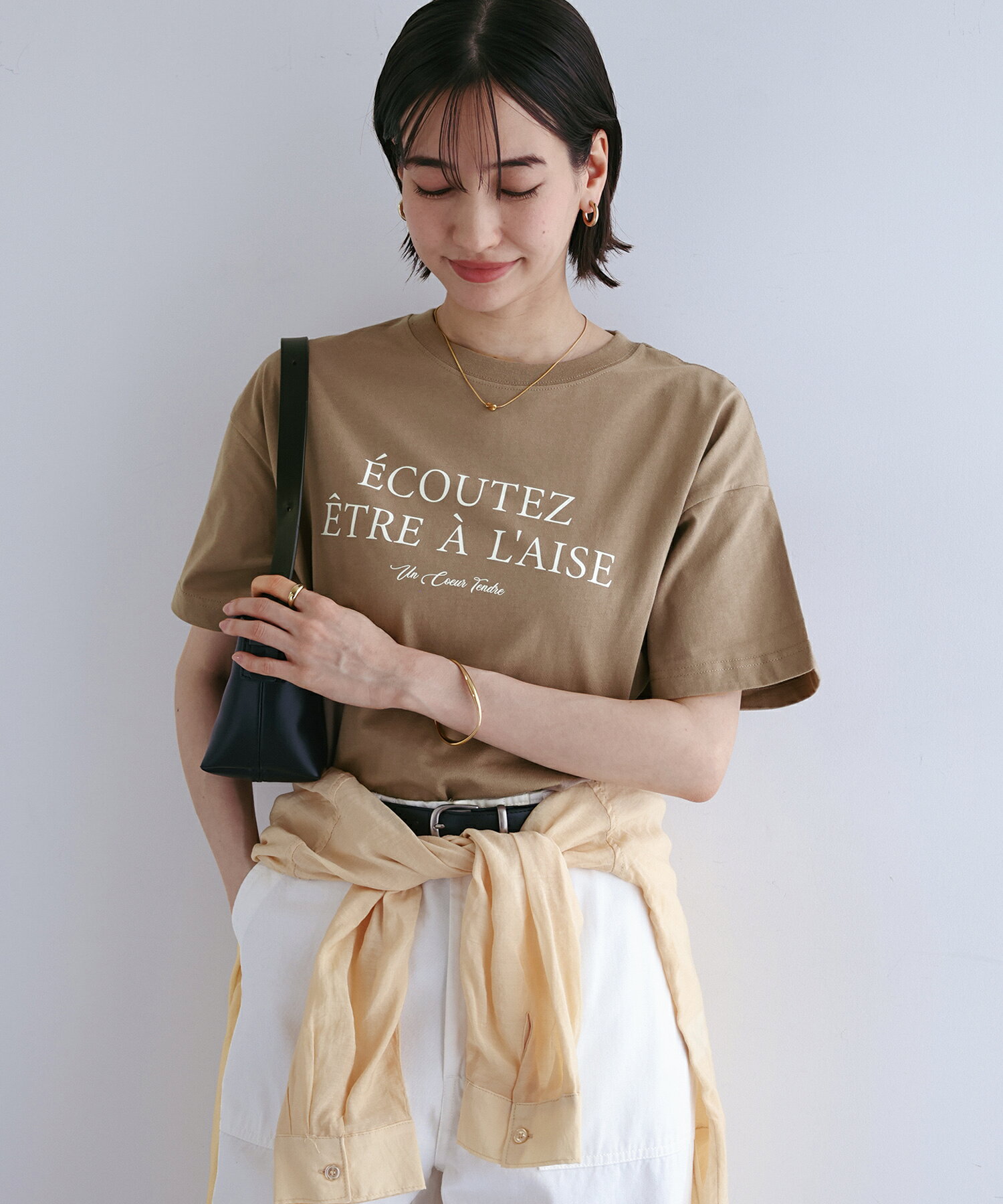 楽天市場】ロゴt（カラーベージュ）（Tシャツ・カットソー｜トップス 