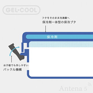 《全6色》GEL-COOLDOMEL保冷剤一体型ランチボックス