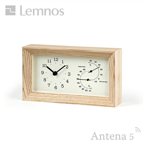 Lemnos FRAME 温湿度計付き置き時計