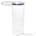 OXO ポップコンテナ2 スモールスクエア トール（2.1L） 【オクソー キッチン収納 台所収納 デザイン雑貨 収納スペース ストッカー 保存容器 ストック 北欧 スタッキング】