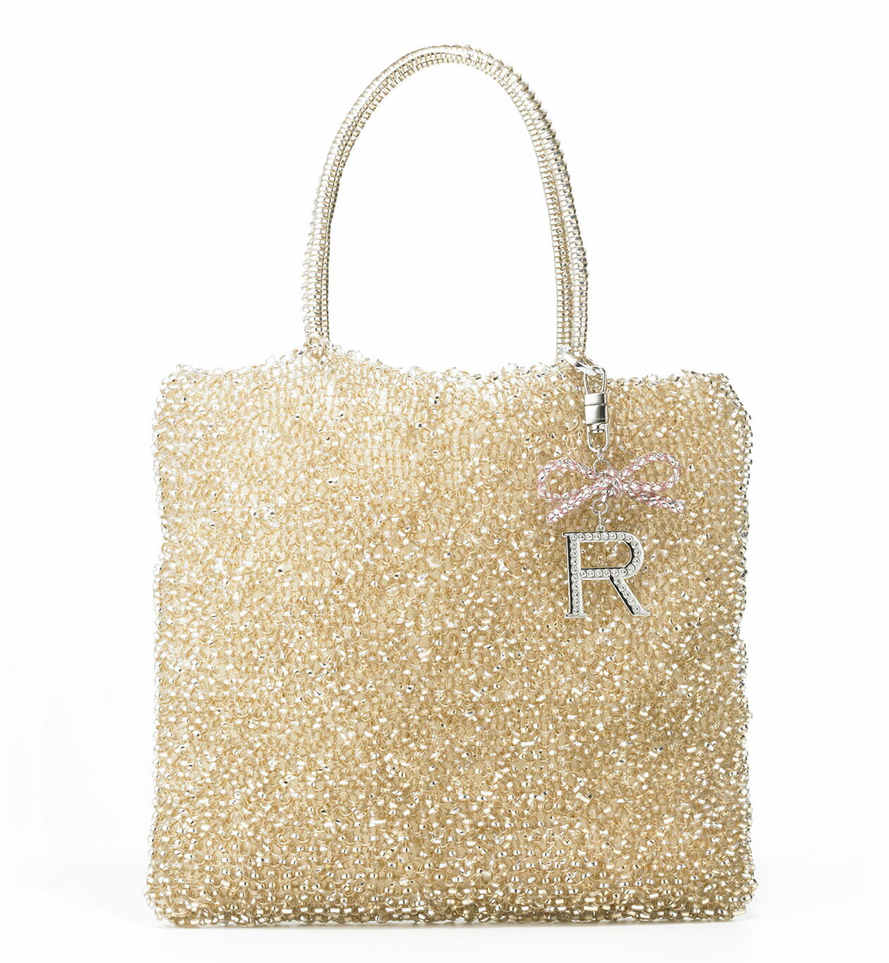 【ANTEPRIMA公式】 アンテプリマ ワイヤーバッグ フィグーラ アクセサリー R シルバーピンク PA14FD7194 バッグチャーム アクセサリー 小物 レディース 誕生日 イニシャル アルファベット ブランド ギフト プレゼント