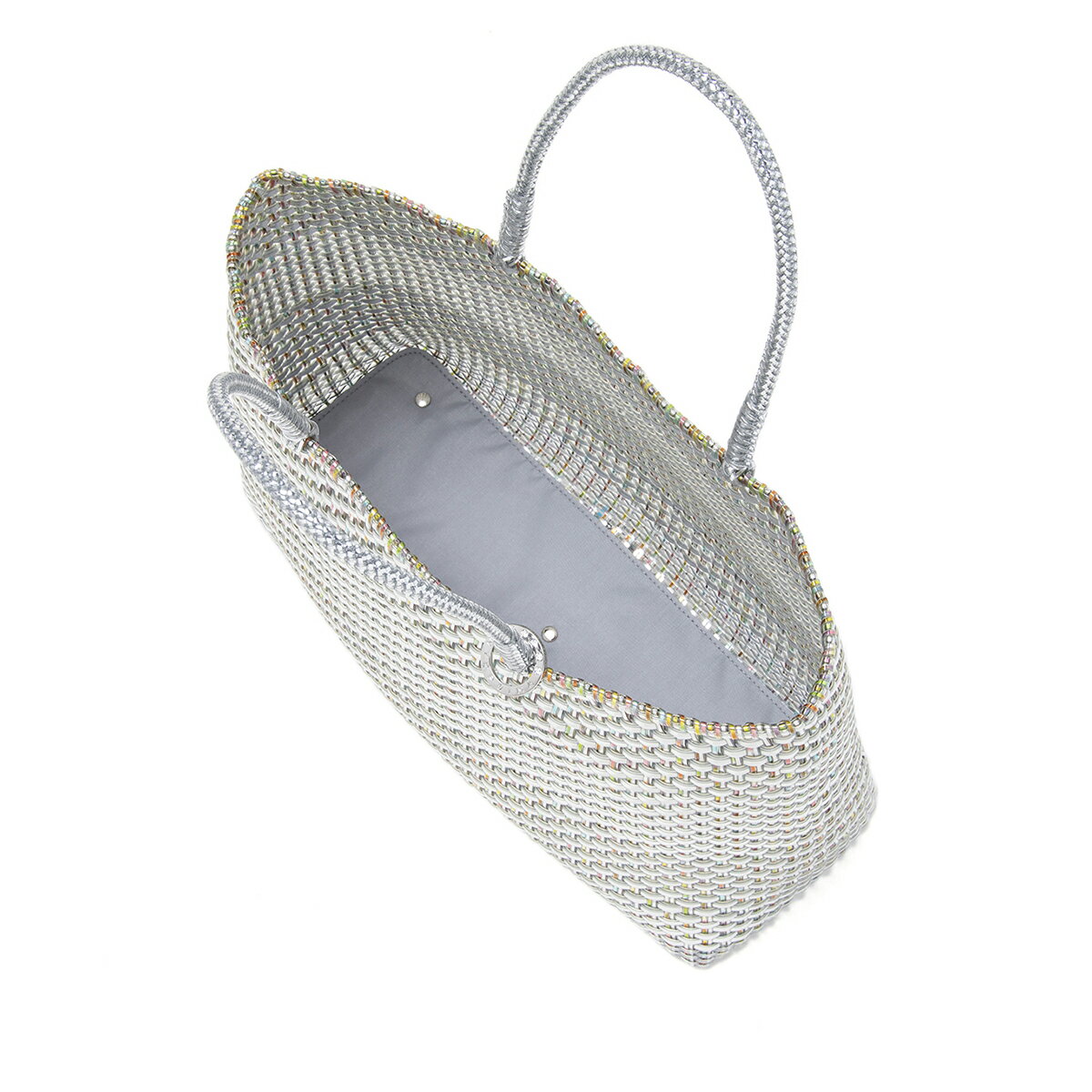 【ANTEPRIMA公式】 アンテプリマ ワイヤーバッグ イントレッチオ 横長 シルバーシャンパンマルチ×シルバー ANTEPRIMA WIREBAG PB15F07178 レディース トートバッグ