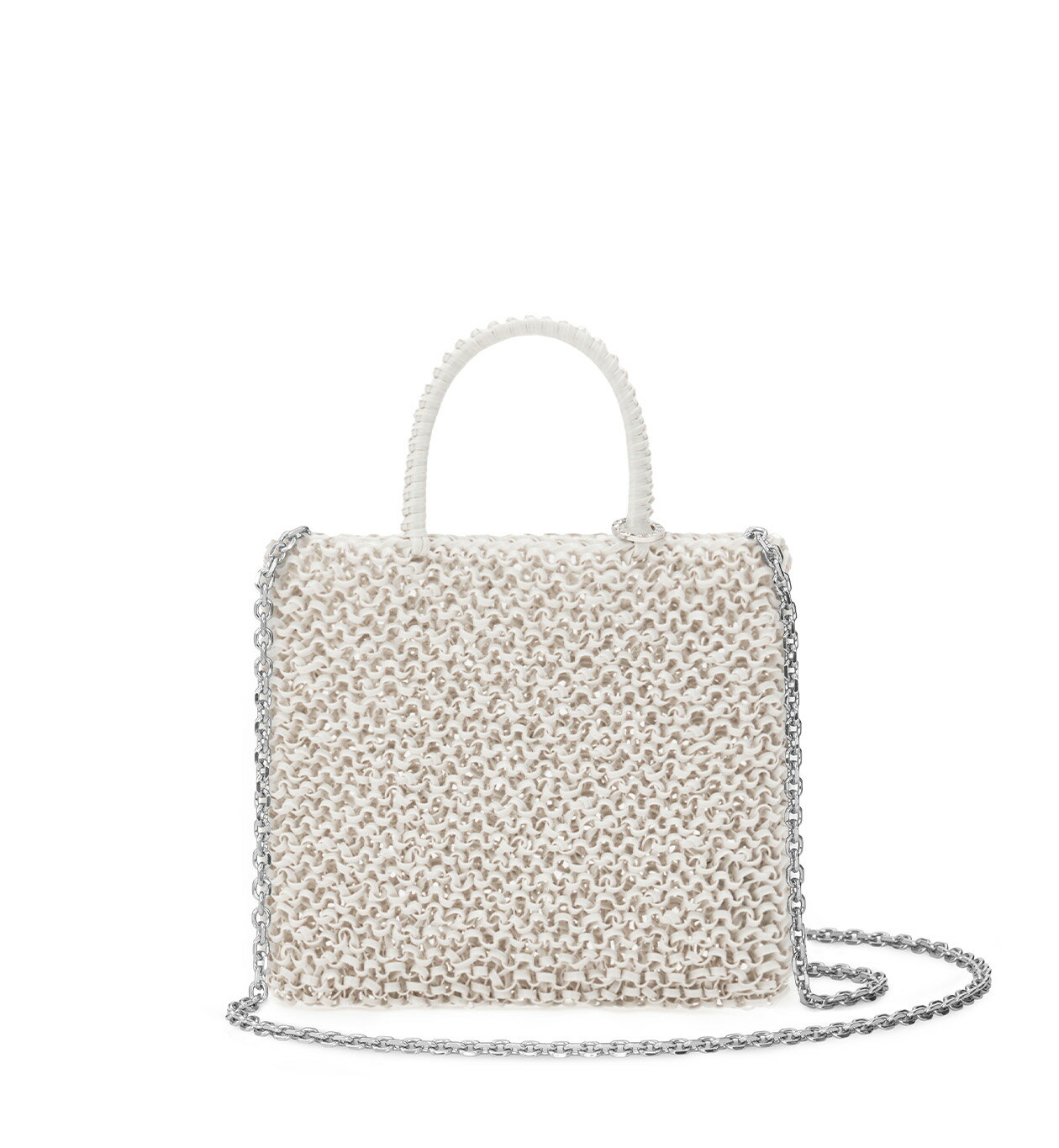 【ANTEPRIMA公式】 アンテプリマ ワイヤーバッグ スタンダード ミニアトゥーラ エナメルホワイト【一部店舗先行販売カラー】 PB21F12045 ミニバッグ バッグ 普段使い レディース ななめ掛け 2WAY ミニバッグ ブランド ギフト プレゼントのサムネイル