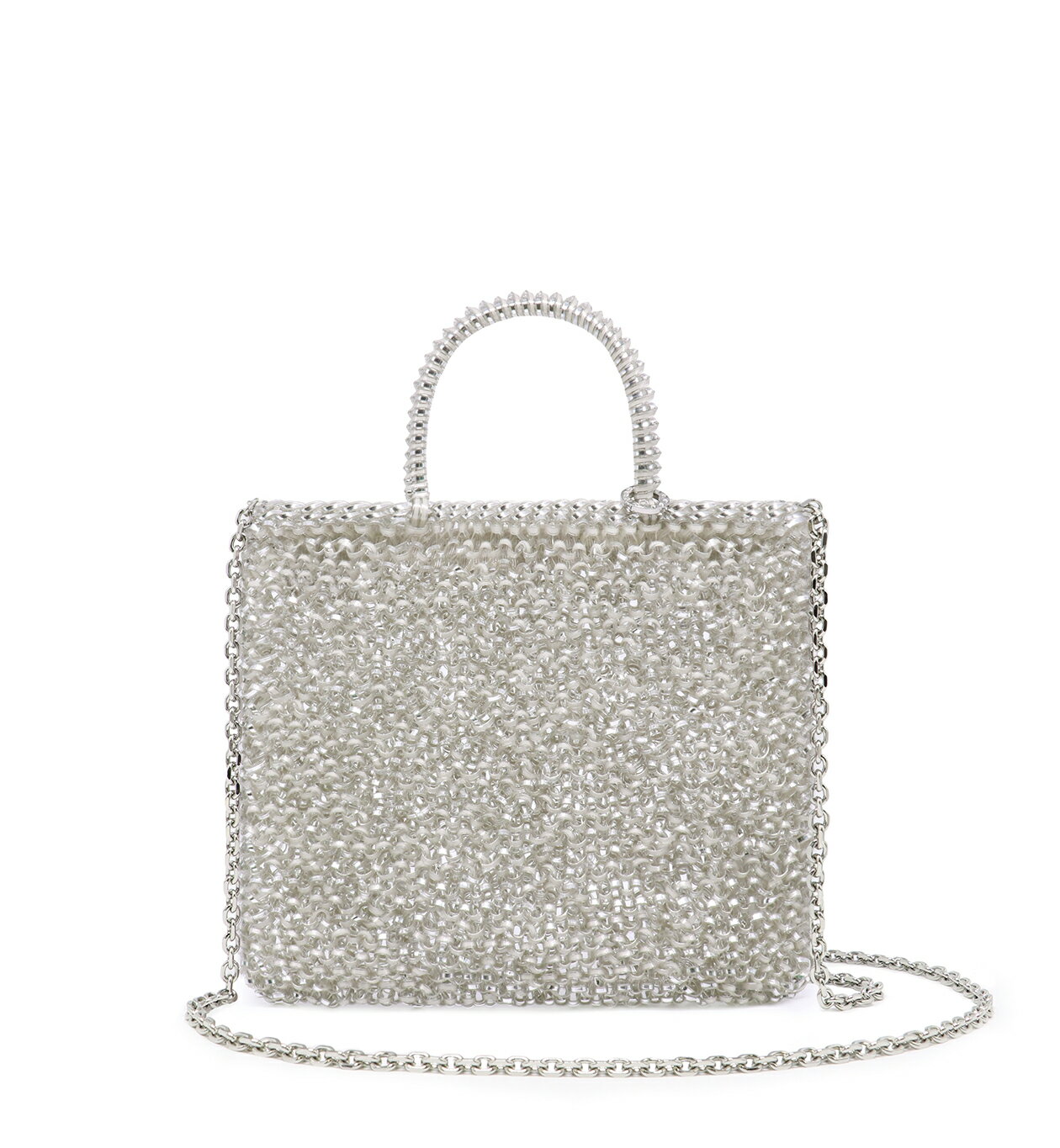 【ANTEPRIMA公式】 アンテプリマ ワイヤーバッグ スタンダード Z グレイッシュホワイトシルバー PB24FMG455 ななめがけバッグ バッグ ファスナー付き レディース ブランド ギフト プレゼントのサムネイル