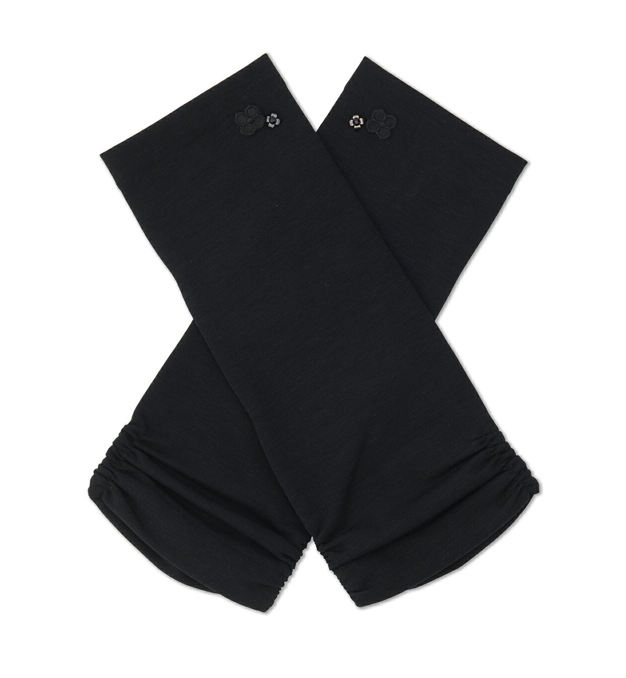 【ポイント3倍 4/10 01:59まで】【ANTEPRIMA公式】 アンテプリマ フィオーリモチーフショートアームカバー ブラック EAP416384 手袋 グローブ 紫外線 対策 日よけ レディース ブランド ギフト プレゼントのサムネイル