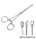 Mini Sponge Forceps with Slotボディピアス ピアッシング ピアッシングツール ステンレス ツール 鉗子 シザープライヤー プライヤー フォーセップ