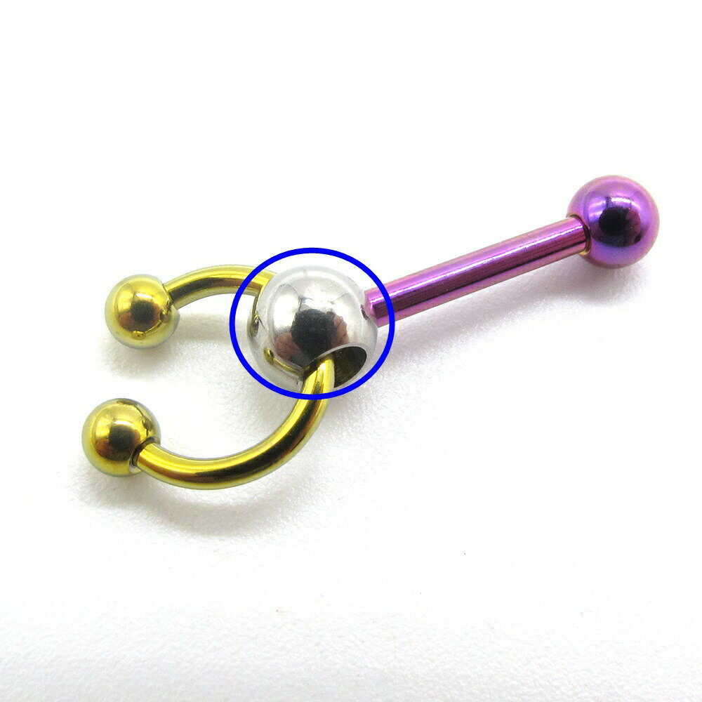 穴あき・ネジボール (14G)1.6mmボディ...の紹介画像2