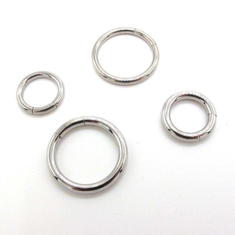 ボディピアス ☆セグメントリング (12G)2.0mm / (10G)2.5mmボディピアス セグメントリング ボディピアス サージカルステンレス 316L セグメント 簡単 装着 取り外し 12G 10G 12ゲージ 10ゲージ 2