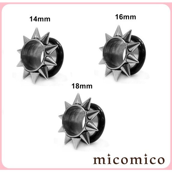Body Earrings - ボディピアス☆スパイク・フレッシュチューブ14mm/16mm/18mm
