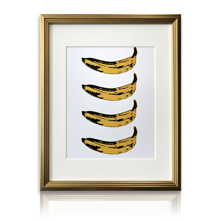 【送料込】 アートパネル Andy Warhol アンディ・ウォーホル Banana 1966 x 4 バナナ 玄関 アートポスター おしゃれ ポップ ポップアート ファイン・アート ニューヨーク 絵画 インテリア 壁掛け 寝室 リビング ギフト 新築祝い 新生活 送料無料 ssx