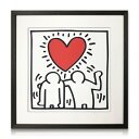  アートパネル Keith Haring キース・ヘリング Untitled (be mine), 1987 キース ヘリング モダン 玄関 アートフレーム おしゃれ 絵画 額入り フレーム付き インテリア 壁掛け 寝室 リビング ギフト プレゼント 新生活 送料無料 ssx