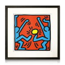  アートパネル Keith Haring キース・ヘリング Untitled キース ヘリング モダン 玄関 アートフレーム おしゃれ 絵画 額入り フレーム付き インテリア 壁掛け 寝室 リビング ギフト プレゼント 新生活 送料無料 ssx