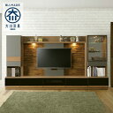 【送料込】 テレビボード ハイタイプ 3点セット 200cm 60cm 40cm 日本製 国産 壁面収納 テレビ台 壁掛け 奥行49cm TVボード 棚付き キ...