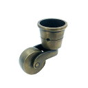 キャスター 真鍮 ノブ 引き出し アンティークゴールド ドアノブ 家具 キャビネット オイルステイン 木ねじ ハンドメイド 家具キャスター 真鍮製品 装飾用キャ...