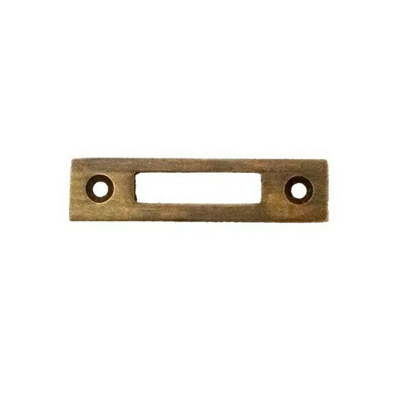 ラッチ（平型）、鍵セット用受け板 リング 真鍮 ノブ 引き出し アンティークゴールド