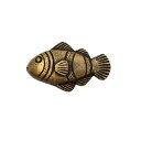 とって 取っ手 取手 つまみ フィッシュ さかな 熱帯魚 真鍮 ゴールド アンティーク レトロ クラシック ヴィンテージ風 家具 引出し 引き出し 扉 パーツ ...