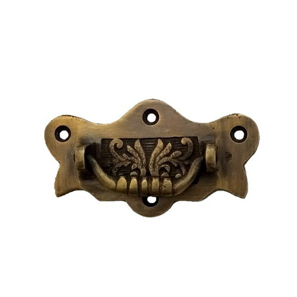 とって 取っ手 取手 かん 真鍮 ゴールド アンティーク レトロ クラシック ヴィンテージ風 家具 茶箱 キャビネット 棚 引出し 引き出し 扉 ドア フック ...