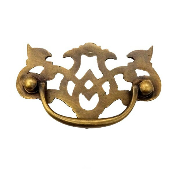 とって 取っ手 取手 かん 真鍮 ゴールド アンティーク レトロ クラシック ヴィンテージ風 家具 茶箱 キャビネット 棚 引出し 引き出し 扉 ドア フック ...