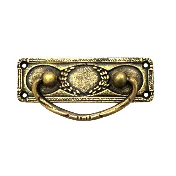 とって 取っ手 取手 かん 真鍮 ゴールド アンティーク レトロ クラシック ヴィンテージ風 家具 茶箱 キャビネット 棚 引出し 引き出し 扉 ドア フック ...