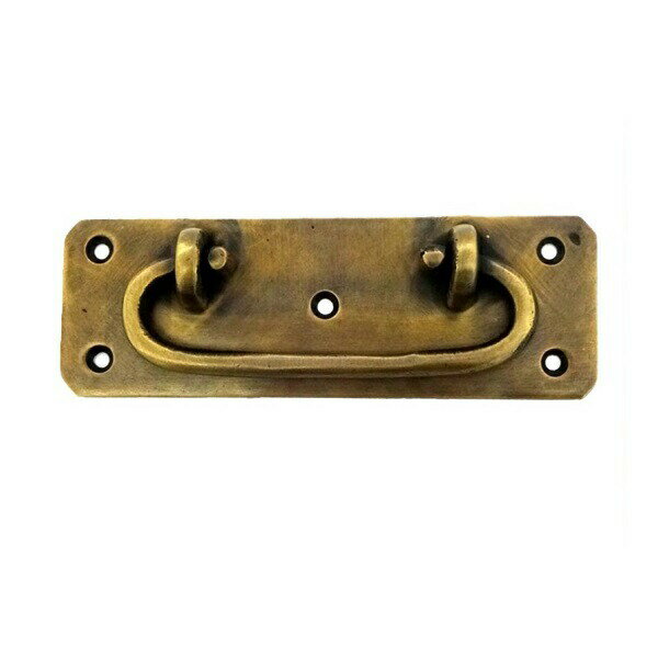 とって 取っ手 取手 かん 真鍮 ゴールド アンティーク レトロ クラシック ヴィンテージ風 家具 茶箱 キャビネット 棚 引出し 引き出し 扉 ドア フック パーツ 建具 建材 リメイク DIY 修理 交換 取り換え 屋内 オイルステイン塗装 取付ねじ付属 プレゼント ネコポス発送