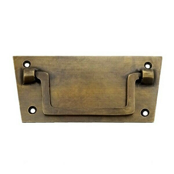 とって 取っ手 取手 かん 真鍮 ゴールド アンティーク レトロ クラシック ヴィンテージ風 家具 茶箱 キャビネット 棚 引出し 引き出し 扉 ドア フック パーツ 建具 建材 リメイク DIY 修理 交換 取り換え 屋内 オイルステイン塗装 取付ねじ付属 ハンドメイド ネコポス発送