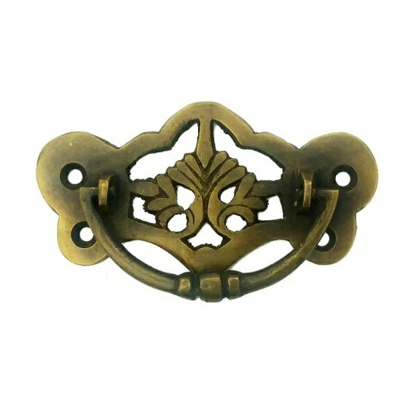 とって 取っ手 取手 かん 真鍮 ゴールド アンティーク レトロ クラシック ヴィンテージ風 家具 茶箱 キャビネット 棚 引出し 引き出し 扉 ドア フック ...