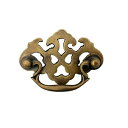 とって 取っ手 取手 かん 真鍮 ゴールド アンティーク レトロ クラシック ヴィンテージ風 家具 茶箱 キャビネット 棚 引出し 引き出し 扉 ドア フック ...