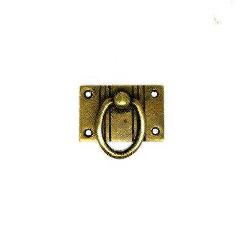 乐天商城 - とって 取っ手 取手 かん 真鍮 ゴールド アンティーク レトロ クラシック ヴィンテージ風 家具 茶箱 キャビネット 棚 引出し 引き出し 扉 ドア フック パーツ 建具 建材 リメイク DIY 修理 交換 取り換え 屋内 オイルステイン塗装 取付ねじ付属 プレゼント ネコポス発送