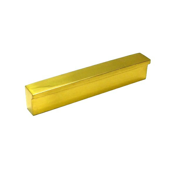 バー型 真鍮 ゴールド 真鍮磨き 家具 戸棚 引出し 引き出し 下駄箱 机 取っ手 パーツ 建具 建材 リメイク DIY 修理 交換 取り換え 豪華 取付ねじ付属 ネコポス発送