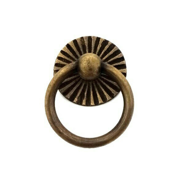 とって 取っ手 取手 リング 真鍮 ゴールド アンティーク レトロ クラシック ヴィンテージ風 家具 棚 引出し 引き出し 扉 ドア フック パーツ 建具 建材...