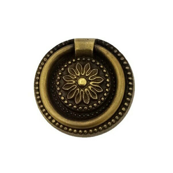 とって 取っ手 取手 リング 真鍮 ゴールド アンティーク レトロ クラシック ヴィンテージ風 家具 棚 引出し 引き出し 扉 ドア フック パーツ リメイク ...