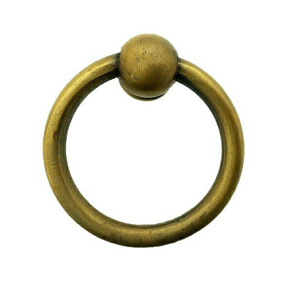 とって 取っ手 取手 リング 真鍮 ゴールド アンティーク レトロ クラシック ヴィンテージ風 家具 棚 引出し 引き出し 扉 ドア フック パーツ 建具 建材...