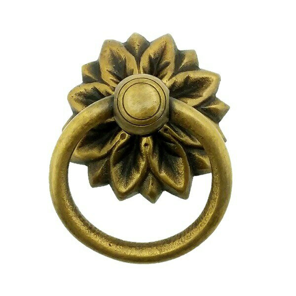 とって 取っ手 取手 リング 真鍮 ゴールド アンティーク レトロ クラシック ヴィンテージ風 家具 棚 引出し 引き出し 扉 ドア フック パーツ リメイク ...