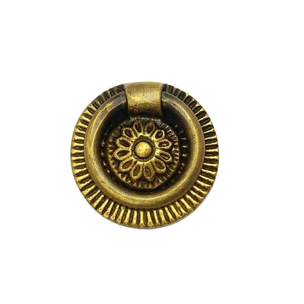 とって 取っ手 取手 リング 真鍮 ゴールド アンティーク レトロ クラシック ヴィンテージ風 家具 棚 引出し 引き出し 扉 ドア フック パーツ リメイク ...