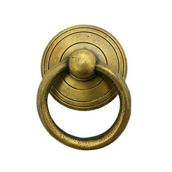 とって 取っ手 取手 リング 真鍮 ゴールド アンティーク レトロ クラシック ヴィンテージ風 家具 棚 引出し 引き出し 扉 ドア フック パーツ 建具 建材...