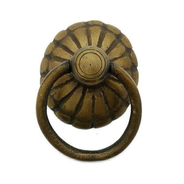 とって 取っ手 取手 リング 真鍮 ゴールド アンティーク レトロ クラシック ヴィンテージ風 家具 棚 引出し 引き出し 扉 ドア フック パーツ リメイク ...