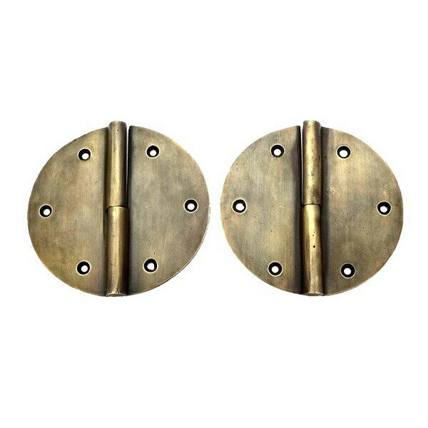 蝶番 丁番 ヒンジ 真鍮 ゴールド アンティーク レトロ クラシック ヴィンテージ風 門扉 扉 ドア 蓋 パ..