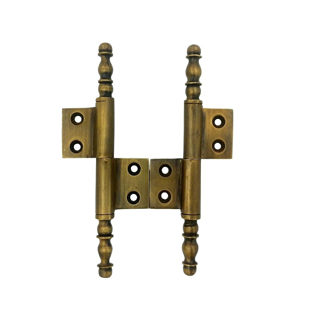 蝶番 丁番 ヒンジ 真鍮 ゴールド アンティーク レトロ クラシック ヴィンテージ風 門扉 扉 ドア 蓋 パ..