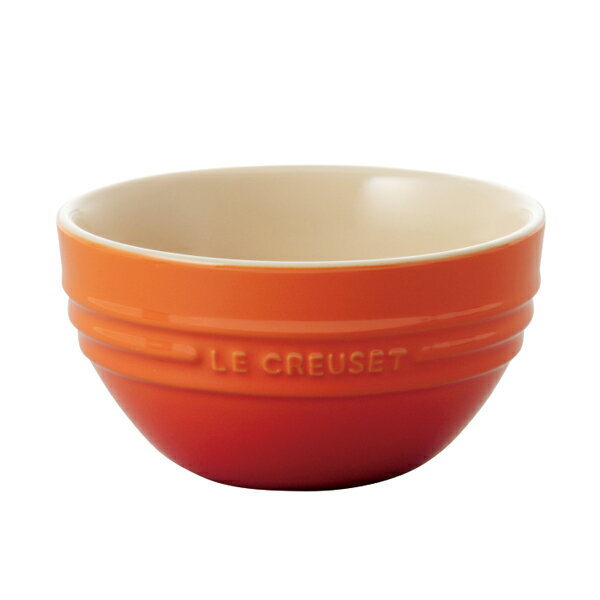 ストーンウェア LE CREUSET / ライスボール(オレンジ)｜※包装のしメッセージカード無料対応