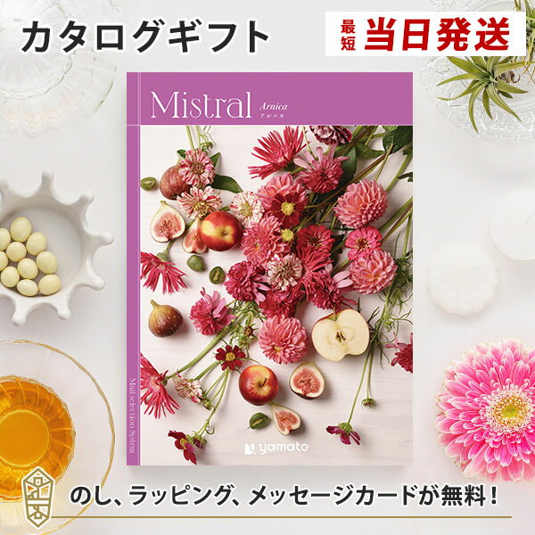 カタログギフト Mistral(ミストラル) ＜アルニカ＞ 内祝い グルメ 結婚祝い 結婚内祝い 出産祝い 出産内祝い 引き出物 ギフト おしゃれ 結婚 引越し祝い 新築祝い お祝い