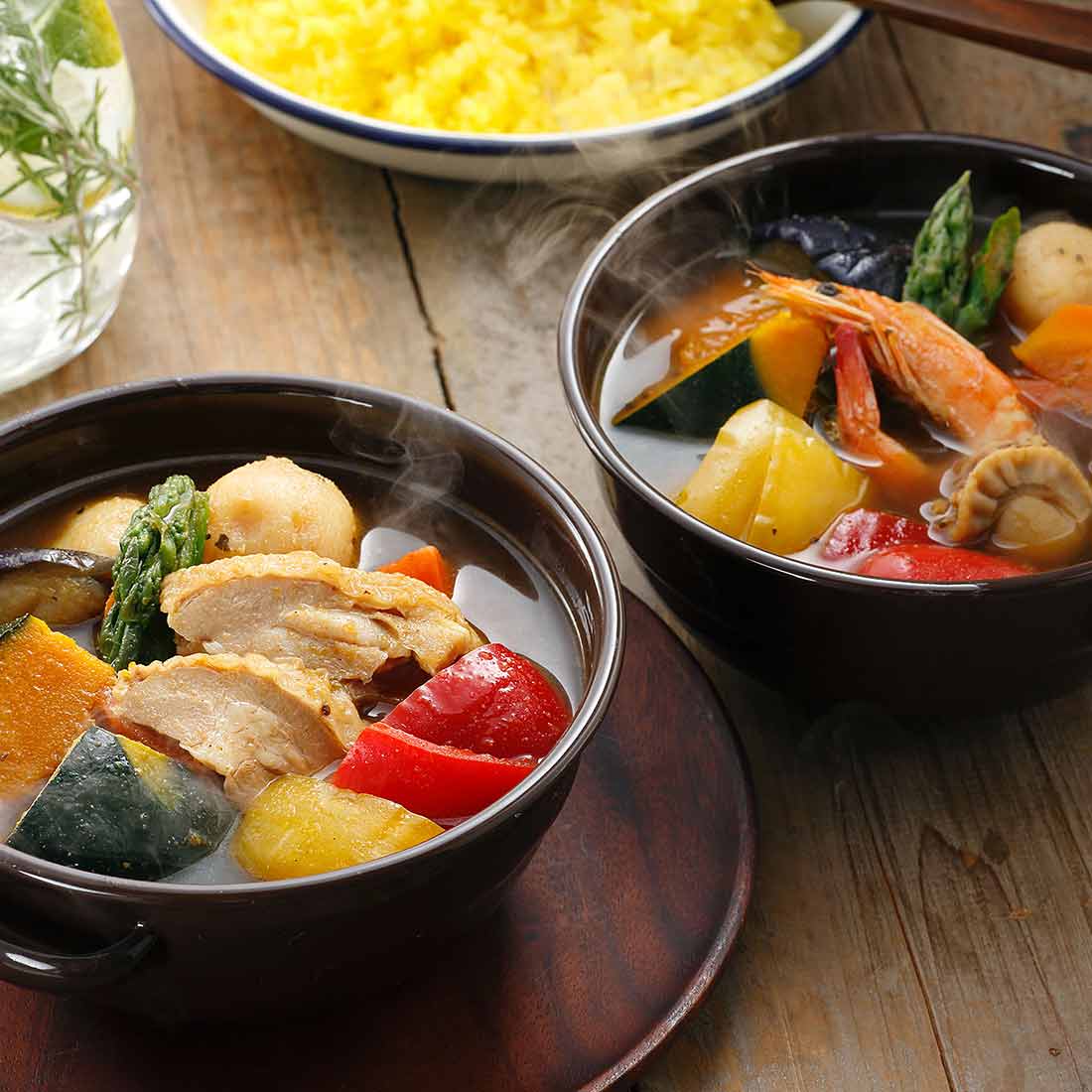 アンティナギフトスタジオのお中元 内祝い お祝い 北海道発スープカレーセット（短冊のしのみ対応）｜御中元 結婚内祝い 出産内祝い 御祝 御礼 新築内祝い 快気祝い｜アングル2