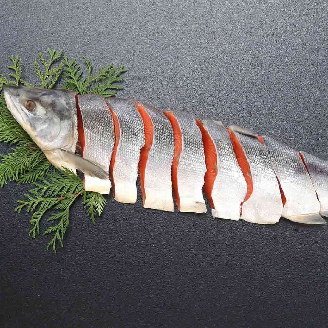 お歳暮 内祝い お祝い 北海道産 新巻鮭半身切身＆味付数の子セット（短冊のしのみ対応）｜御歳暮 結婚..