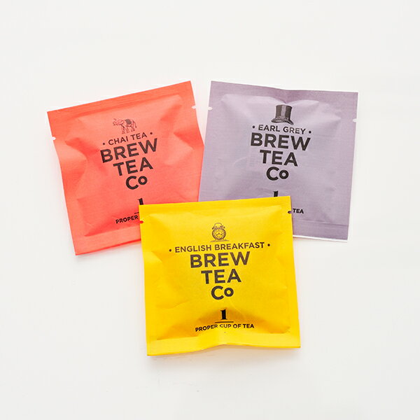Brew Tea Co. / TEA BAGS 紅茶 3コセット(イングリッシュブレックファースト、アールグレイ、チャイ)